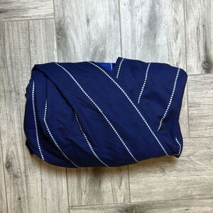 Scotch & Soda Women's Blue All in 1 Stripe Surplice Jumpsuit XL